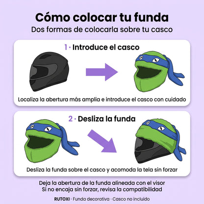 Funda de Peluche para Casco de Moto