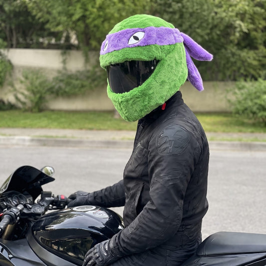 Funda de Peluche para Casco de Moto
